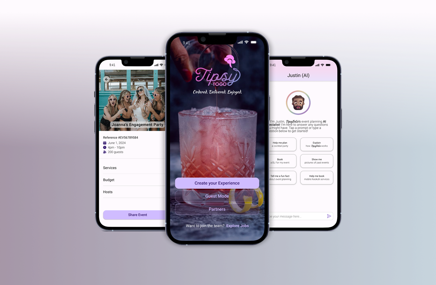 App landing showcase